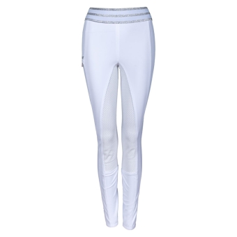 PIKEUR Kinderreitleggins IDA Grip weiß 