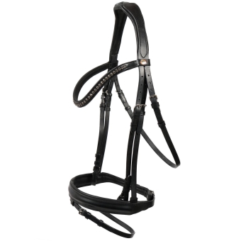 Hans Melzer Trense Luhmühlen schwarz/silber 