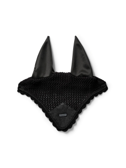Equestrian Stockholm Fliegenohren Ear Bonnet All Black Glimmer (Winter 2026) 