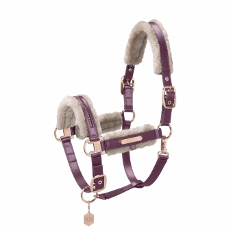 ESKADRON Halfter GLAMSLATE FAUXFUR DOUBLE PIN cassis (Heritage 23/24) 