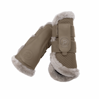 ESKADRON Gamaschen MESH FAUX FUR smoky taupe (PLATINUM 2025) 