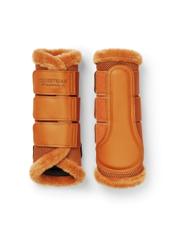 Equestrian Stockholm Gamaschen Mesh mit Fell Chestnut (Herbst 2026) 