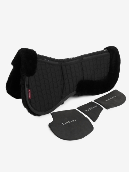 LeMieux Sattelkissen Merino + Pro Sorb 3 Pocket Half Pad Black/Black 