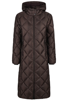 PIKEUR Damenmantel Quiltdiamond Coat mit Kapuze Selection Chocolate Brown (H/W 2026/2027) 