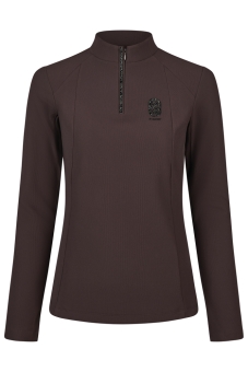 PIKEUR Damen Funktions-Zip Shirt Rip Selection Chocolate Brown (H/W 2026/2027) 