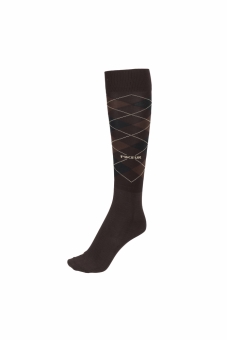 PIKEUR Socks Check chocolate (Accessoires HW 2023) 
