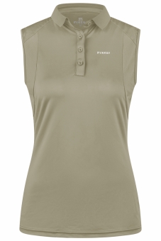 PIKEUR Damen Poloshirt ärmellos 7235 light moos (Sports FS 2025) 