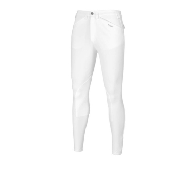 PIKEUR Rodrigo Herrenreithose, Kniebesatz Mc Crown, weiß 