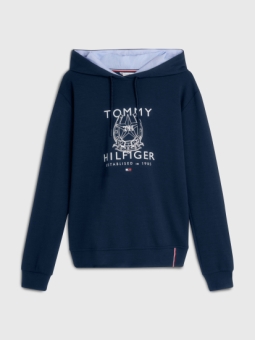 HILFIGER HORSE GRAPHIC SPORT HOODIE DESERT SKY (FS 23) 